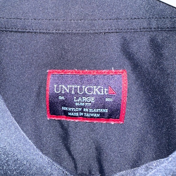 Untuck It Wrinkle-Free Performance Gironde Shirt -Slim Fit - Picture 2 of 4
